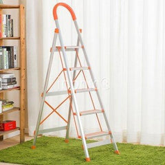 INPHIC-折疊五步梯子 加厚鋁合金 家用移動樓梯人字梯 裝修梯