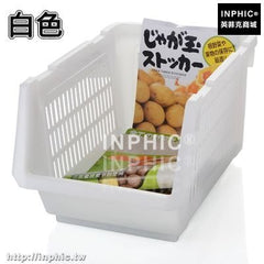 INPHIC-可疊加整理架收納筐衣物玩具儲物廚房水果蔬收納架浴室置物架書架-白色
