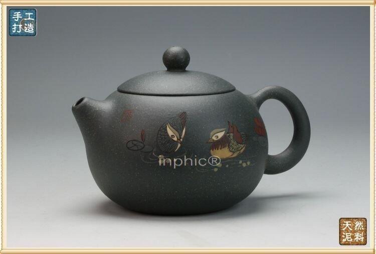 INPHIC-泥繪西施  天青泥 宜興紫砂茶壺   全手工名家