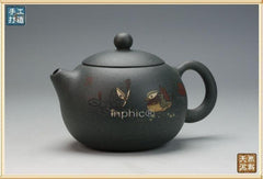 INPHIC-泥繪西施  天青泥 宜興紫砂茶壺   全手工名家