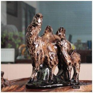 INPHIC-母子駱駝 石灣人物陶瓷工藝品擺飾 客廳書房擺設家居飾品