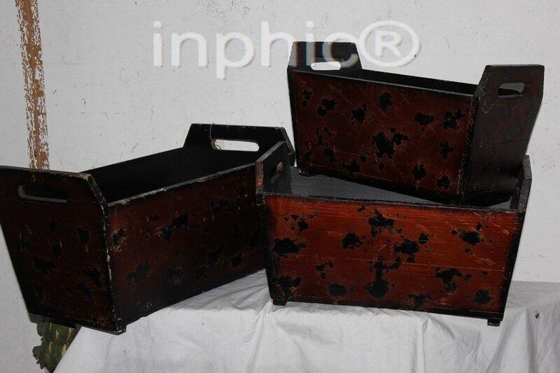 INPHIC-歐式古典風格家居飾品 特色仿舊木質工藝花器3件套