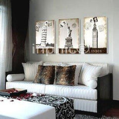 INPHIC-英倫風情客廳無框畫三聯畫臥室沙發背景裝飾畫歐美現代簡約