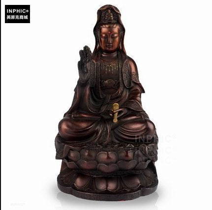 INPHIC-佛像 純銅觀音菩薩辦公室裝飾品銅觀音像工藝品家居佛堂觀世音