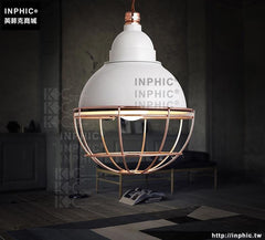 INPHIC- 北歐個性客廳西餐廳鐵藝鐵籠吊燈簡約個性臥室吧臺單頭燈飾