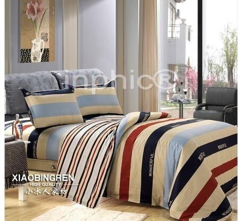 INPHIC-冰爽全棉斜紋印花三四件套純棉公主田園床上用品