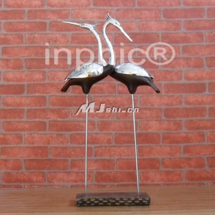 INPHIC-歐式客廳裝飾擺飾傢俱飾品泰國田園家居雙鶴