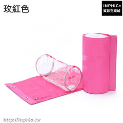 INPHIC-多功能旅行收納包出差便攜整理袋大容量洗漱包戶外旅遊防水化妝包-玫紅色