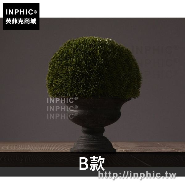 INPHIC-美式北歐咖啡廳模擬擺設盆栽擺件綠色植物家居主題餐廳裝飾品-B款