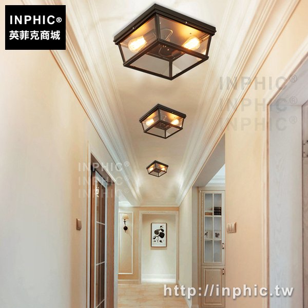 INPHIC-走廊燈吸頂燈工業風玄關陽檯燈書房復古美式