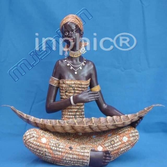 INPHIC-歐式客廳裝飾擺飾傢俱飾品泰國家居非洲少女