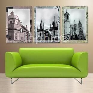 INPHIC-英倫古建築物風景無框畫牆壁畫客廳餐廳現代裝飾畫版畫