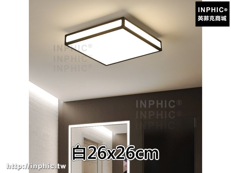 INPHIC-入戶燈玄關燈現代正方形led走廊燈門廳燈過道燈簡約-白26x26cm