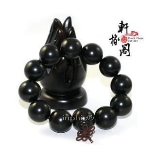 INPHIC-正宗黑檀木佛珠手鏈手 烏木佛珠手鏈手串 男款手串念珠20mm