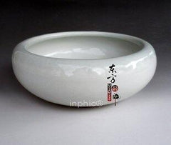 INPHIC-景德鎮陶瓷器筆洗文房四寶煙灰菸灰缸小魚缸養睡蓮白結晶釉