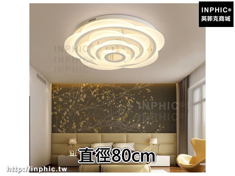 INPHIC-客廳燈客廳燈書房間現代簡約燈具臥室燈led圓形餐廳 -直徑80cm