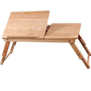 INPHIC-橡膠木筆記本桌電腦桌小筆記本桌床上電腦桌臺式