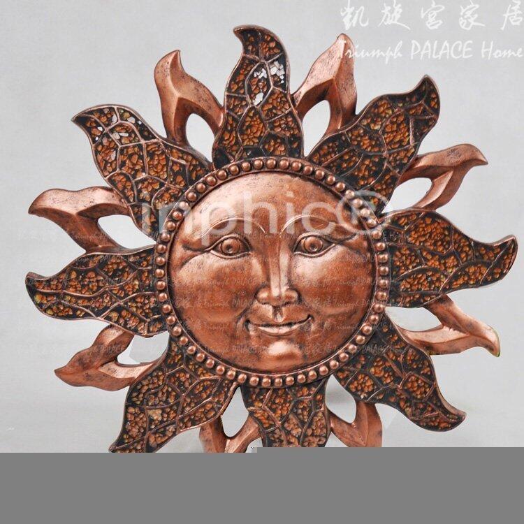 INPHIC-歐式鐵藝 客廳 酒吧 壁掛壁景壁飾 裝飾品 太陽笑臉 背景牆