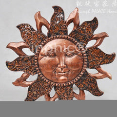 INPHIC-歐式鐵藝 客廳 酒吧 壁掛壁景壁飾 裝飾品 太陽笑臉 背景牆