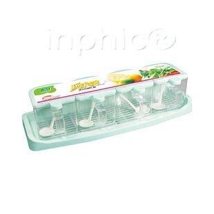 INPHIC-方型四格調味盒調味瓶調味盒套裝 調料罐調料瓶10個一包裝