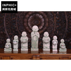 INPHIC-小和尚燭臺擺飾東南亞擺設家居沙雕藝飾品泰國