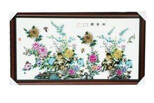 INPHIC-ZF-I001 景德鎮 陶瓷 平安圖 瓷板畫 壁畫 壁飾 有框 工藝品