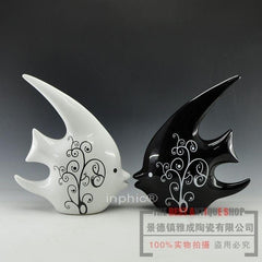 INPHIC-工藝品 家居裝飾品擺飾時尚陶藝 親嘴魚簡約歐式擺設