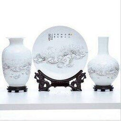 INPHIC-熱賣景德鎮瓷器現代簡約三件套臺面花瓶工藝品花插花器