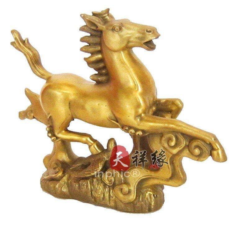 INPHIC-銅馬踏飛燕純銅加底馬踏飛燕辦公室事業順利步步高升擺設招財飛馬