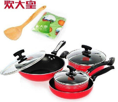 INPHIC-9件套鍋組套裝炒鍋不粘鍋套裝鍋 不粘無油煙九件套