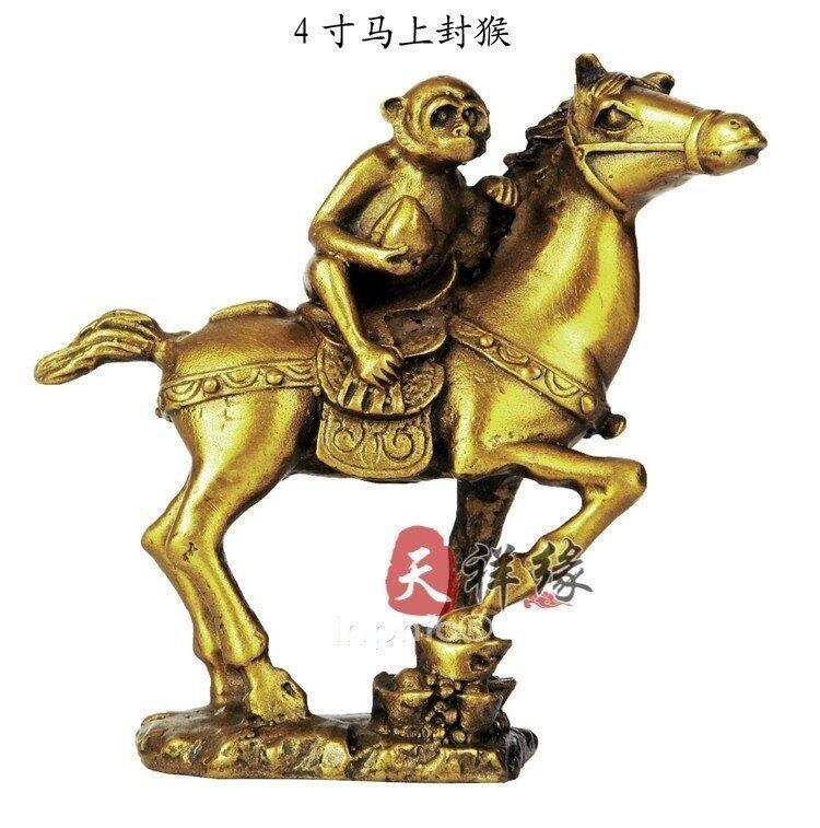 INPHIC-宗教 開光銅馬上封侯工藝品擺件純銅馬上猴馬上候辦公室催官旺事業