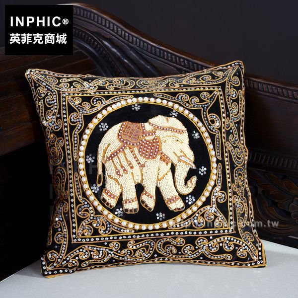 INPHIC-家居泰國抱枕靠墊靠枕布沙發裝飾布藝刺繡東南亞
