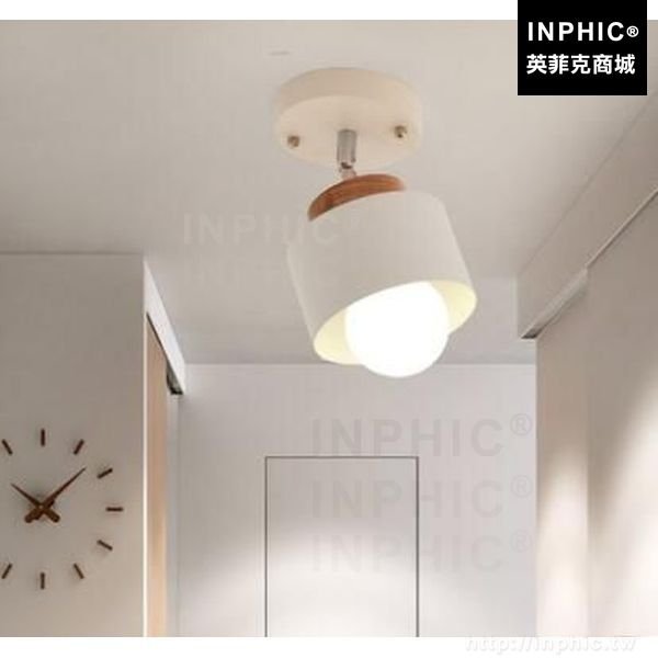 INPHIC-臥室實木吸頂燈陽臺可調節北歐走道燈玄關鐵藝