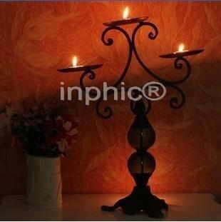 INPHIC-創意燭臺 鐵藝三座燭臺 復古歐式燭臺 家居裝飾E