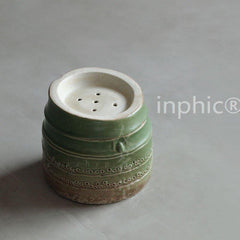 INPHIC-竹語 陶製 建水 水洗 茶洗 竹根造型 茶道零配 1