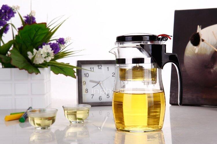 INPHIC-可拆洗過濾泡茶壺 炫彩杯帶蓋玻璃杯 玻璃茶壺