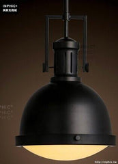 INPHIC- 美式復古工業鐵藝單頭燈飾創意個性餐廳吧臺奶茶店吊燈