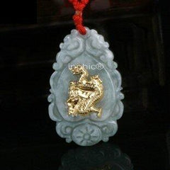 INPHIC-A級翡翠玉千足金吊墜 招財避邪生肖龍開運守護神14