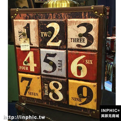INPHIC-精緻歐美皮革收納櫃 復古箱做舊字母櫃桌面櫃實木櫃床頭櫃裝飾櫃