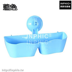 INPHIC-客廳衛浴掛壁式分隔立體鞋架DIY組合衛生間放棉拖鞋子收納架層架-藍色