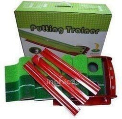 INPHIC-豪華型順逆草實木3米高爾夫推桿練習器推桿2球 練習器