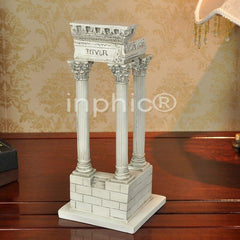 INPHIC-羅馬建築造型擺飾 樣板間客廳主臥擺設 樹脂工藝品