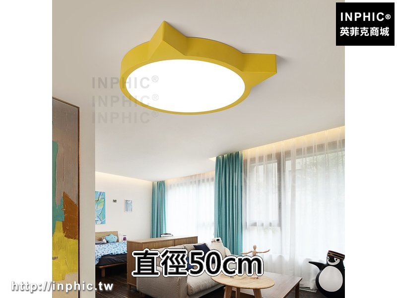 INPHIC-卡通簡約房間燈飾臥室燈兒童房燈 現代貓燈led吸頂燈-直徑50cm