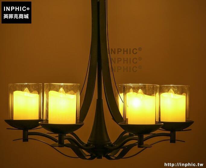 INPHIC- 美式鄉村北歐復古客廳餐廳鐵藝燈創意工業蠟燭臺藝術吊燈