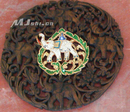 INPHIC-壁飾掛飾裝飾畫 進口柚木傢俱 柚木雕5象花飾壁掛