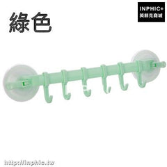 INPHIC-創意免釘牆壁黏鉤強力吸盤式壁掛衛生間收納整理角架無痕廚房浴室-綠色