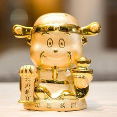 INPHIC-鎮宅擺件風水家飾客廳裝飾 陶瓷工藝24K金招財進寶存錢罐