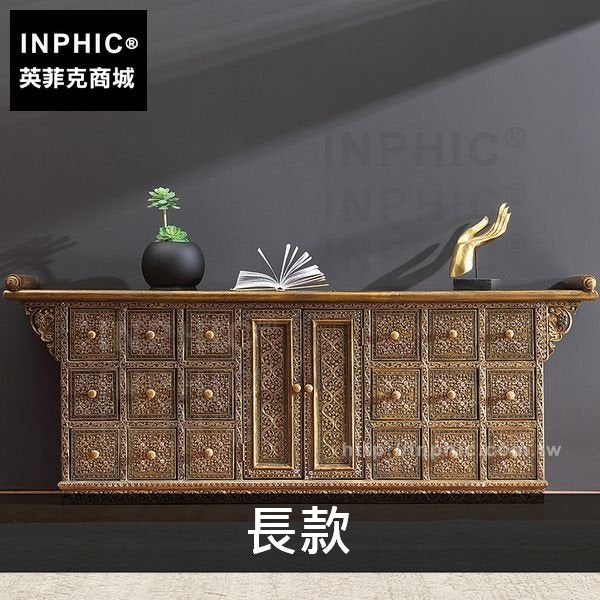 INPHIC-地櫃客廳傢俱雕花電視櫃臥室儲物櫃泰國泰式東南亞-長款