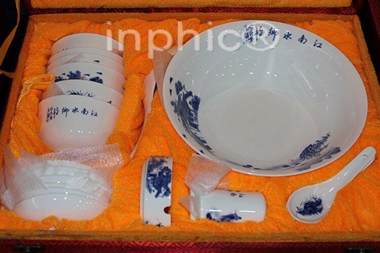 INPHIC-景德鎮陶瓷 28頭骨瓷餐具套裝 28頭餐具 青花瓷 釉中彩