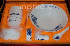 INPHIC-景德鎮陶瓷 28頭骨瓷餐具套裝 28頭餐具 青花瓷 釉中彩